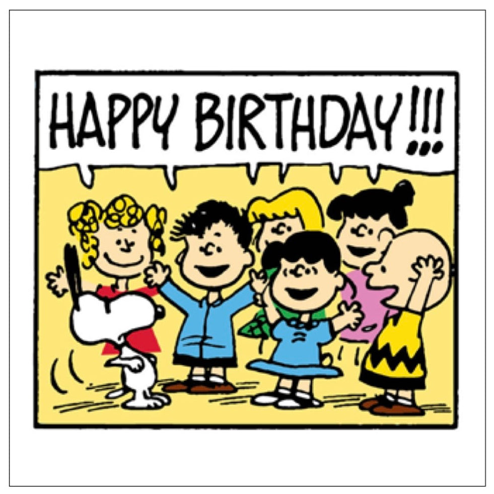 Snoopy Gang Happy Birthday Card