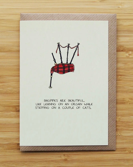 Scottish Bagpipes Card