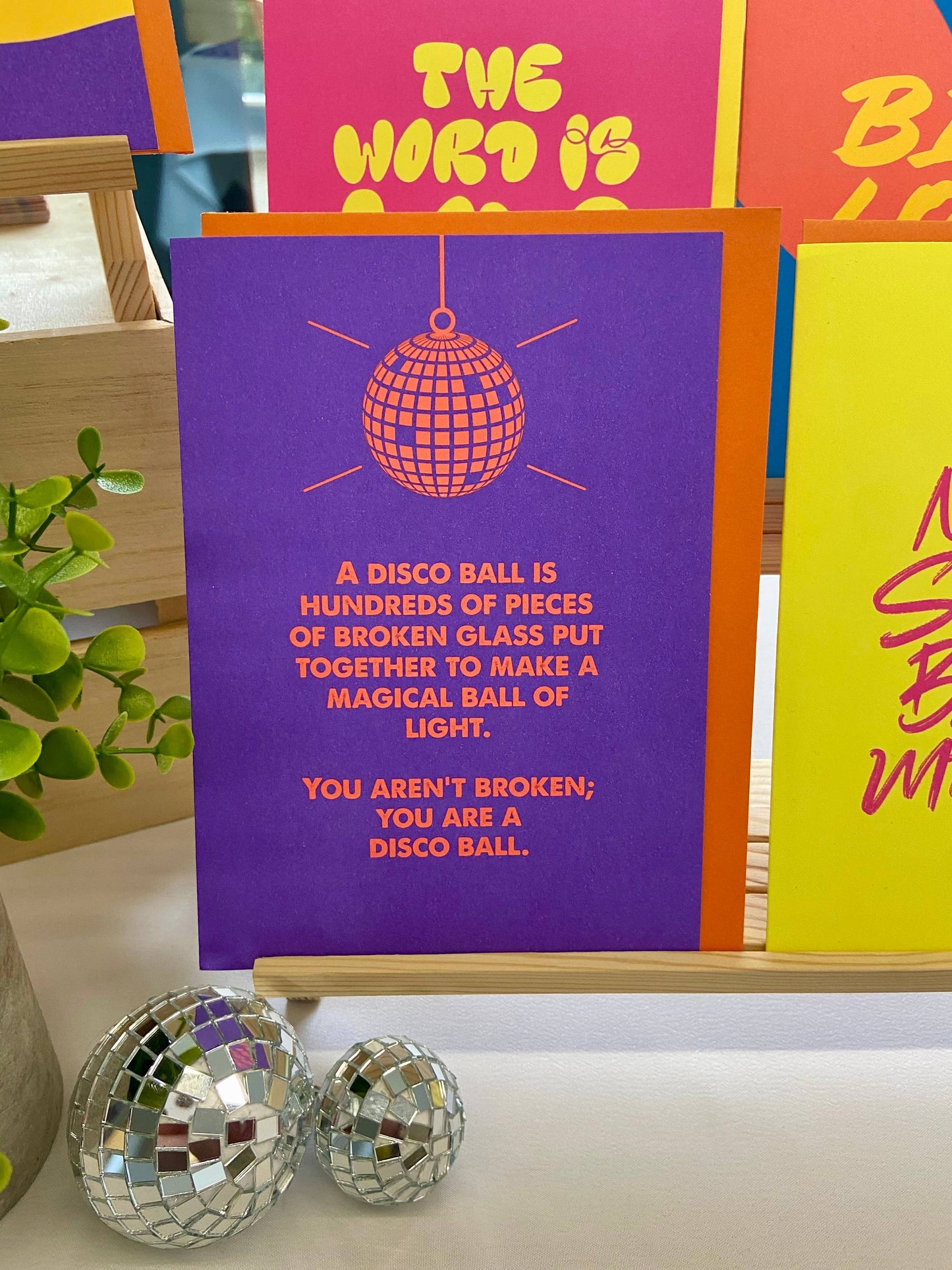 You Are A Disco Ball Card