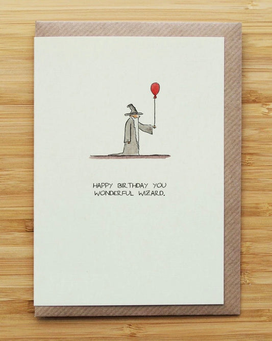 Wonderful Wizard Birthday Card