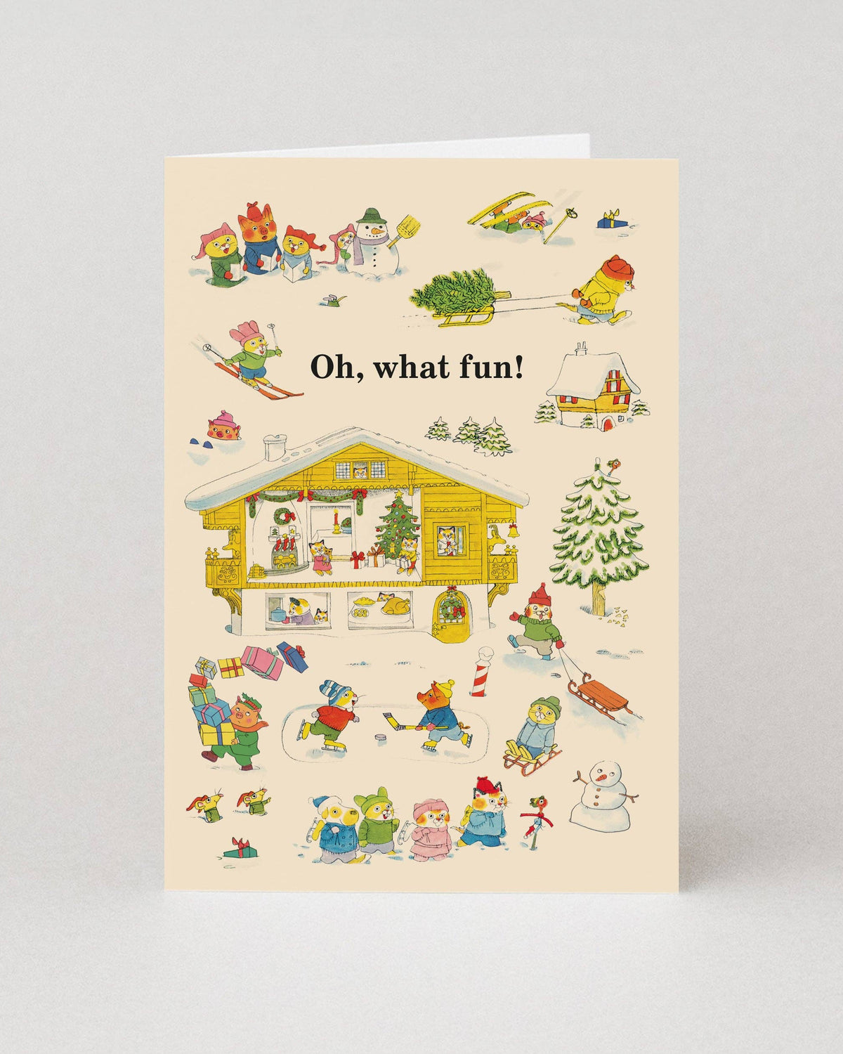 O What Fun Christmas Card by Richard Scarry