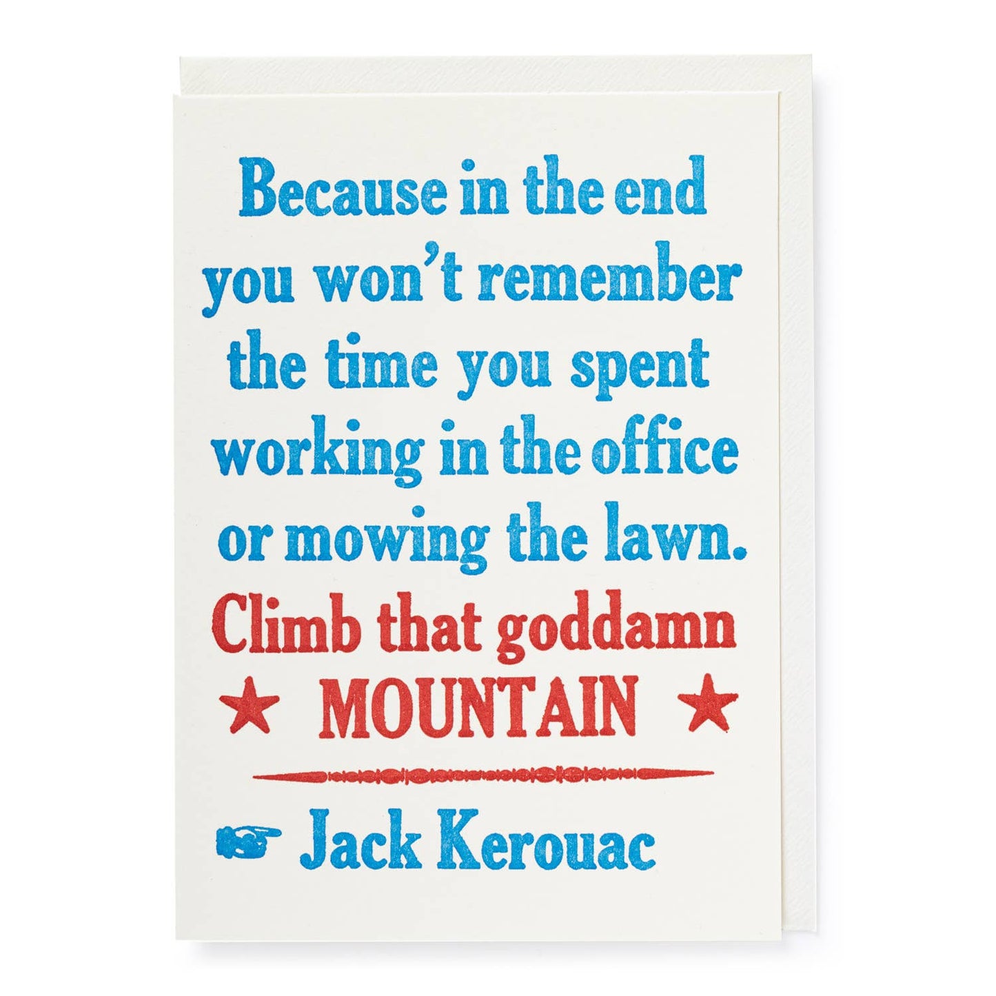 Climb That Montain Letterpress Cards