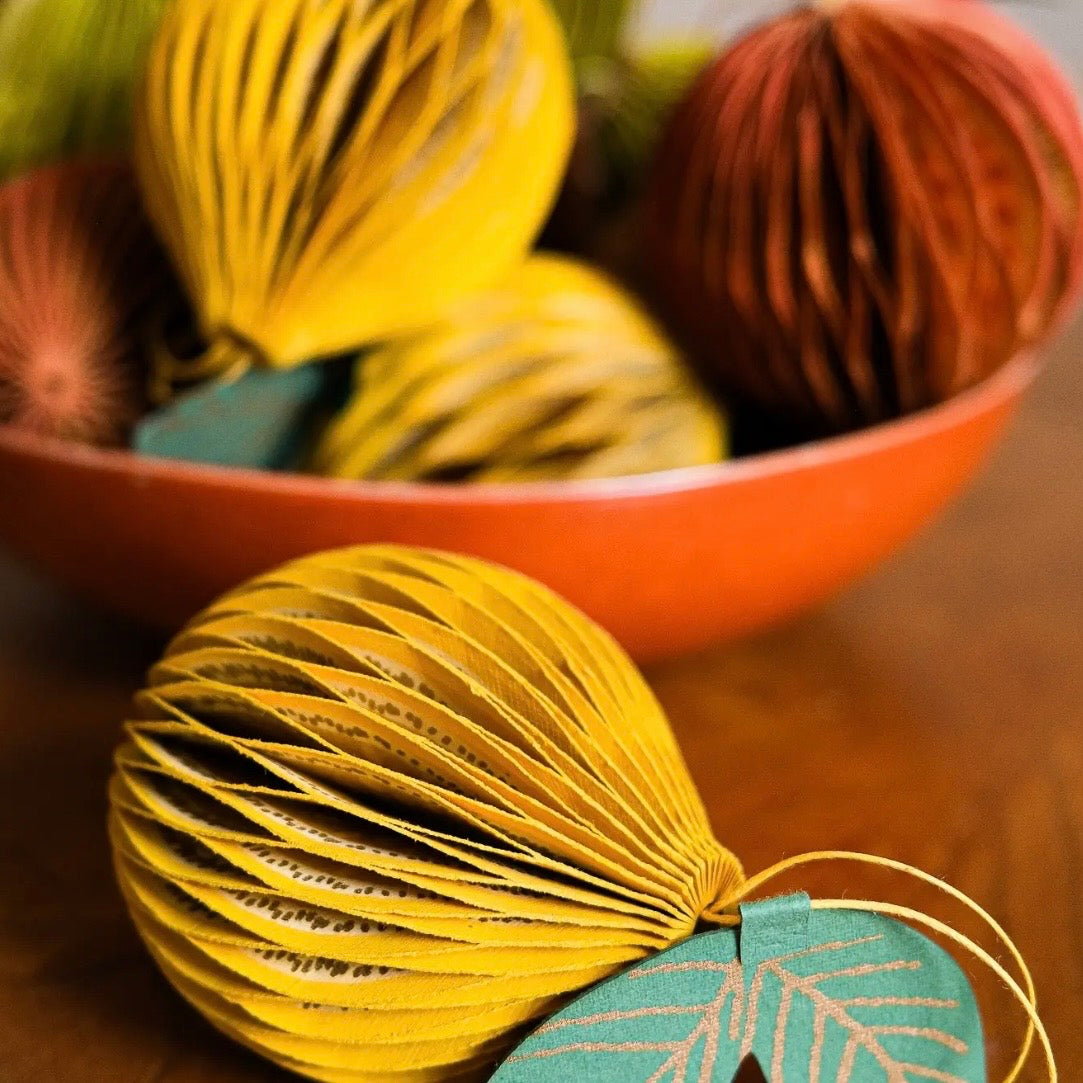 Lemon Honeycomb Ornament