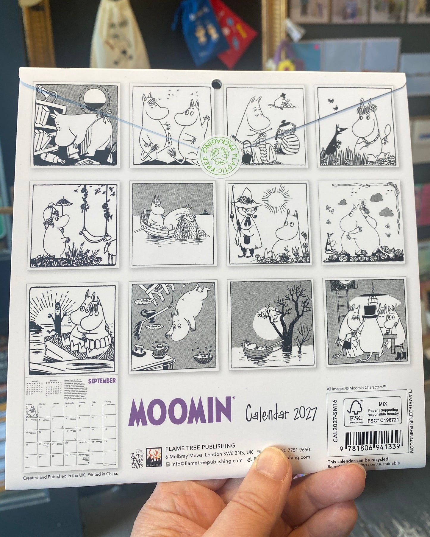 Moomin 2027 Mini Wall Calendar