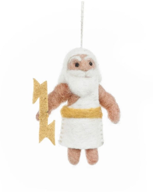 Zeus Greek God Handmade Felt Decoration