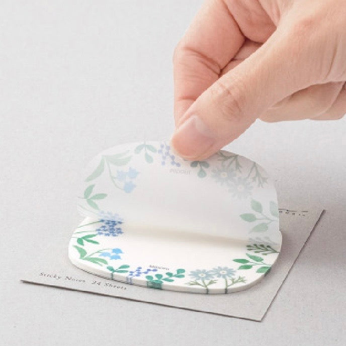Wild Flowers Transparent Sticky Notes