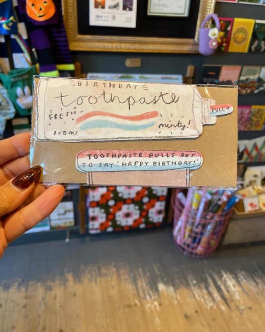 Toothpaste Cut Out Card