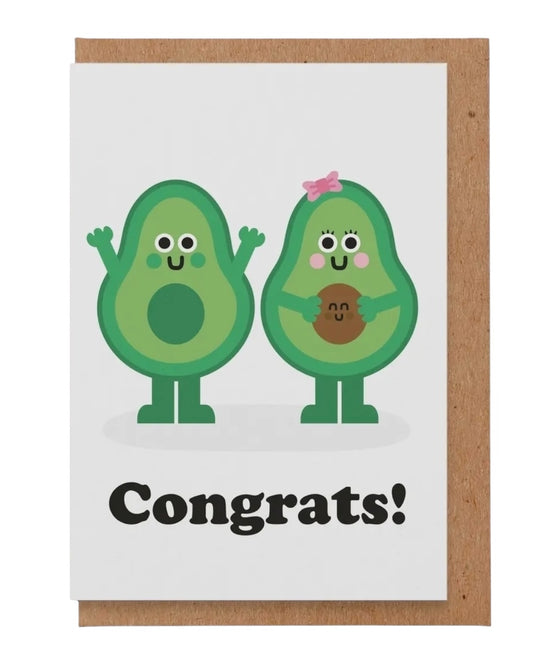 Avocado New Baby Card-Studio Boketto-My Beautiful Caravan
