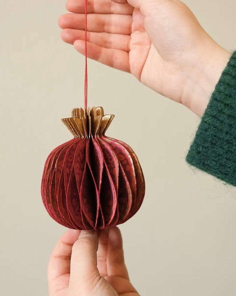 Pomegranate Honeycomb Ornament
