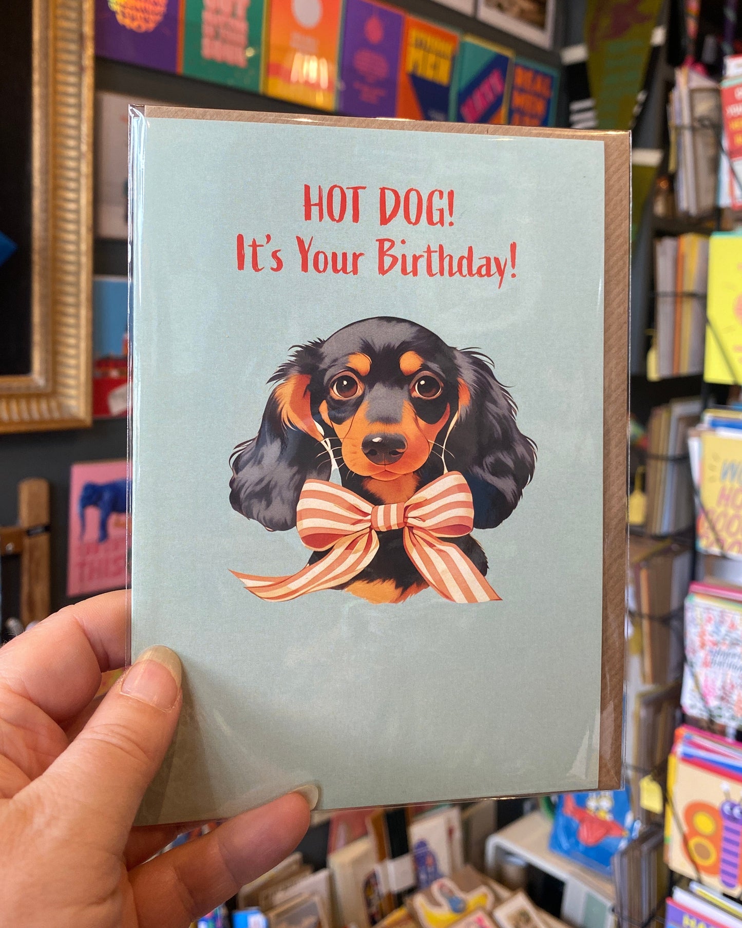 Hot Dog Birthday Card