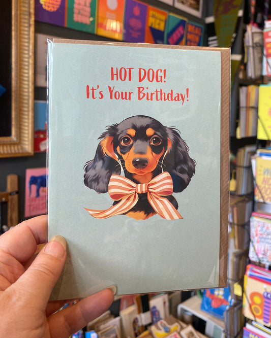 Hot Dog Birthday Card