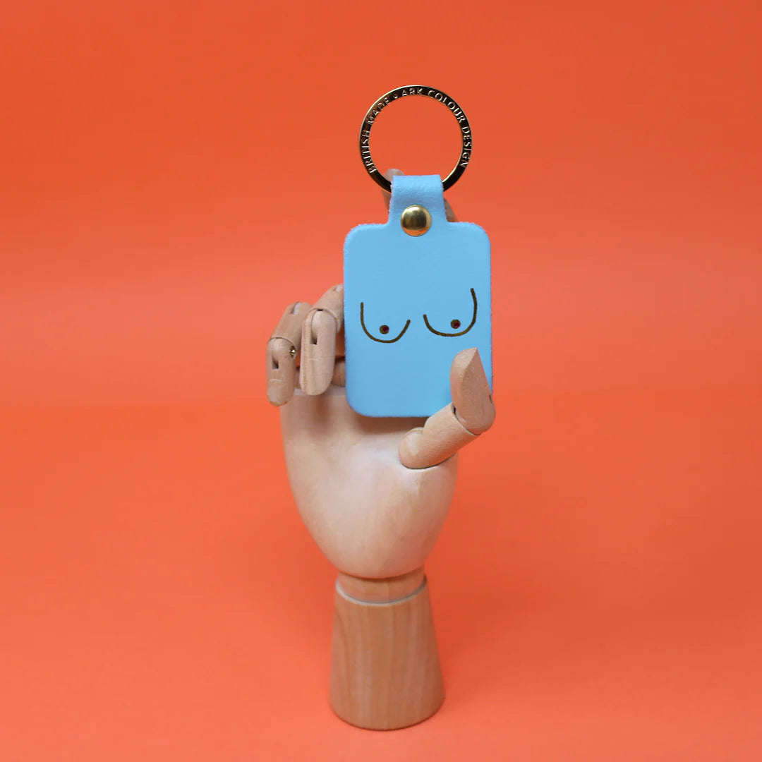 Boobs Leather Keyring-Ark Colour Design-My Beautiful Caravan