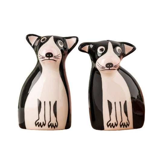 Boston terrier Salt and Pepper Shakers-Hannah Turner-My Beautiful Caravan