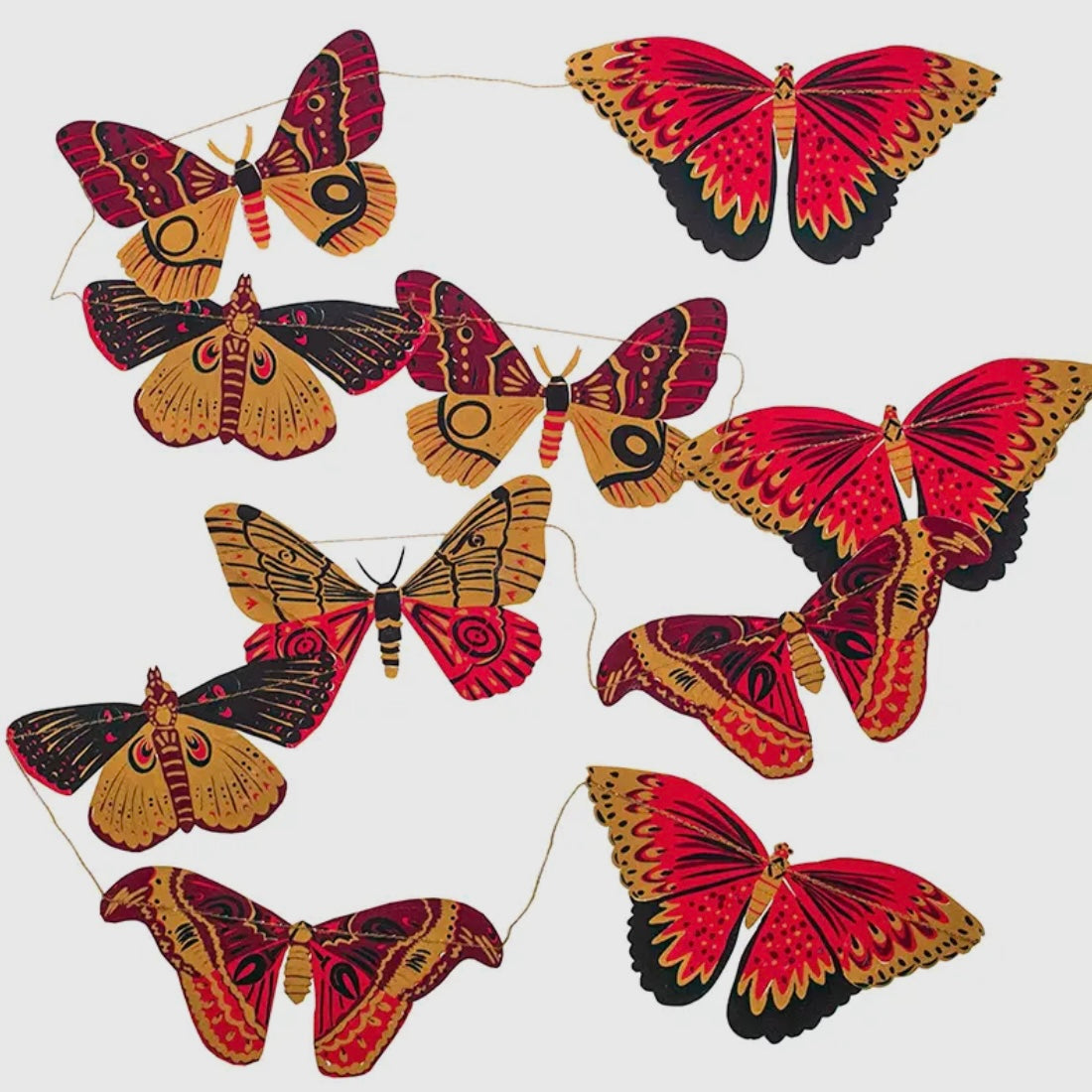 Butterflies Paper Garland-East End Press-My Beautiful Caravan