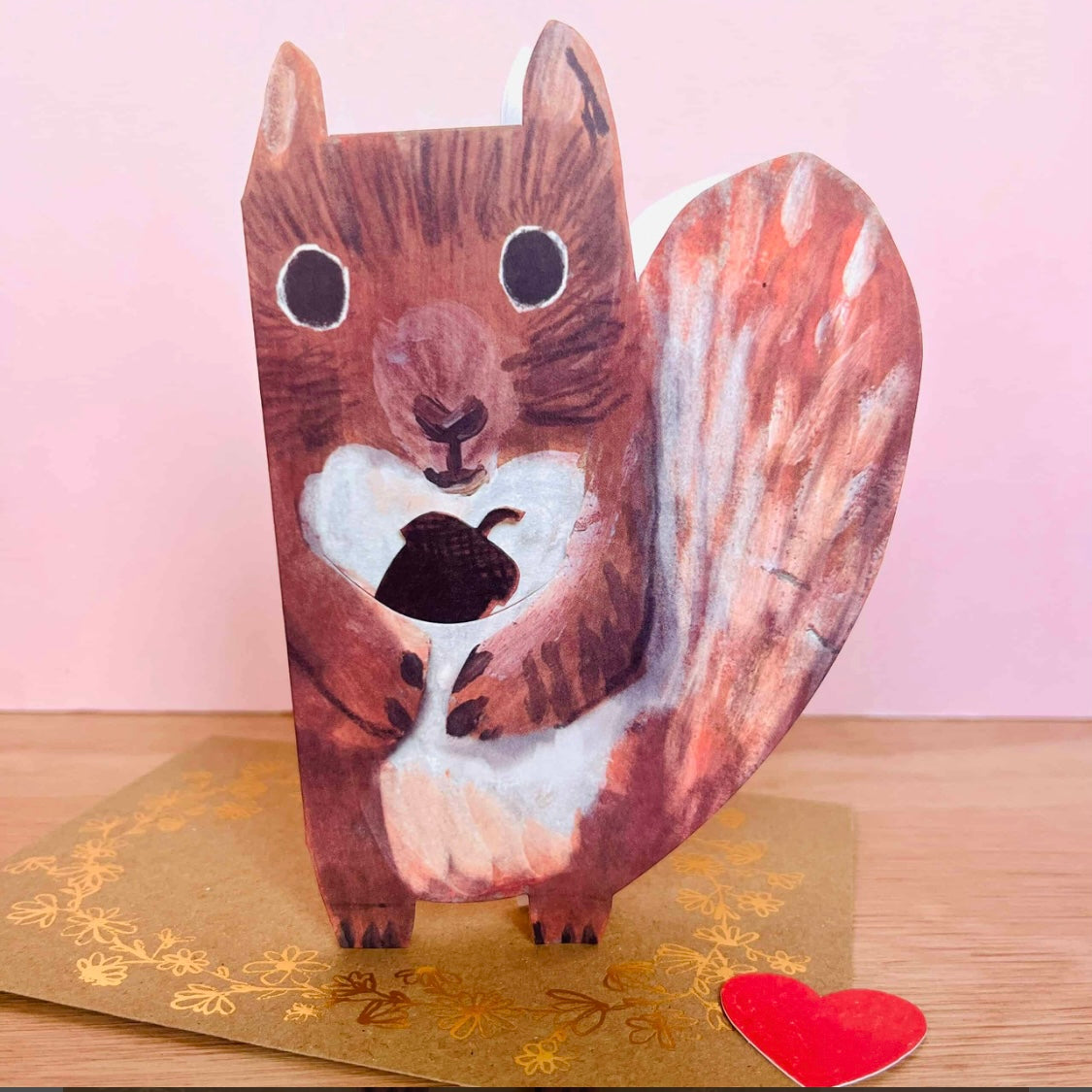 Squirrel Cut Out Card