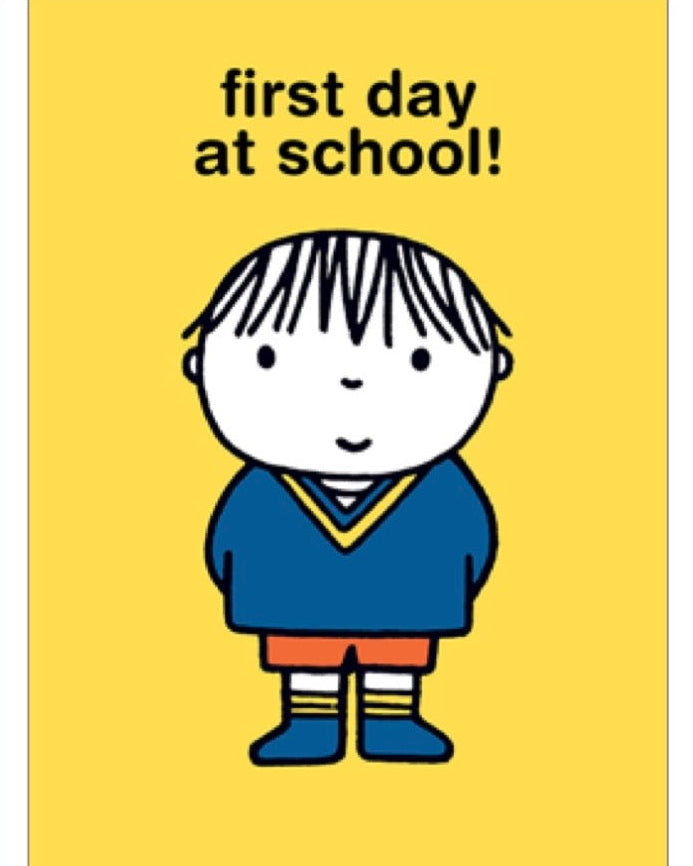 Dick Bruna First Day At School Boy Card