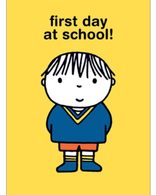 Dick Bruna First Day At School Boy Card