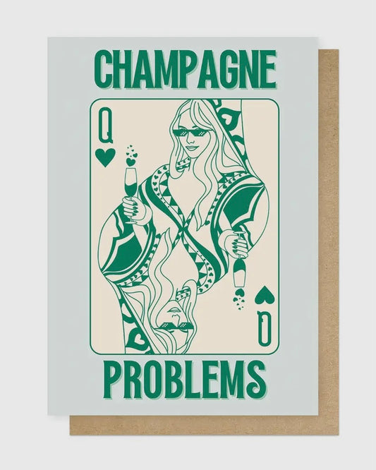Champagne Problems Card-East End Prints-My Beautiful Caravan