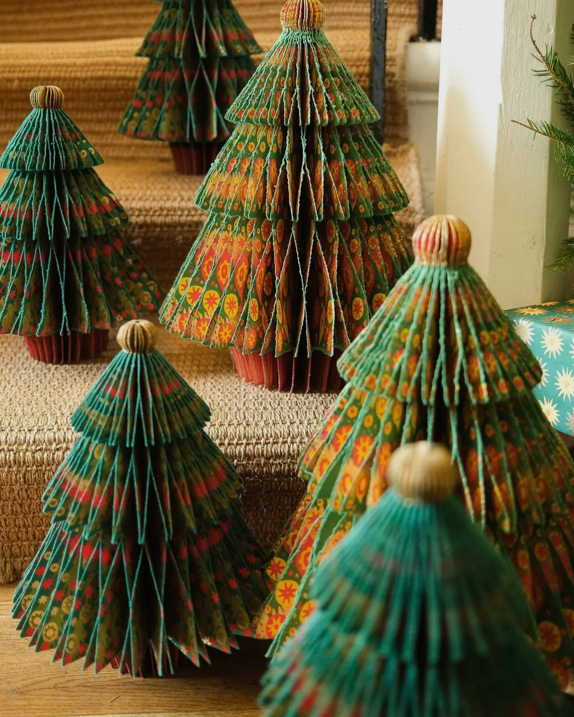Christmas Fir Tree Honeycomb Ornament-East End Press-