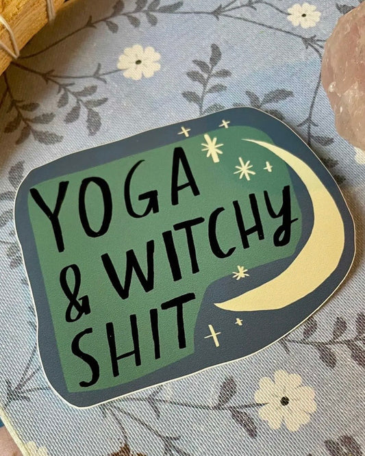 Yoga & Witchy Shit Sticker