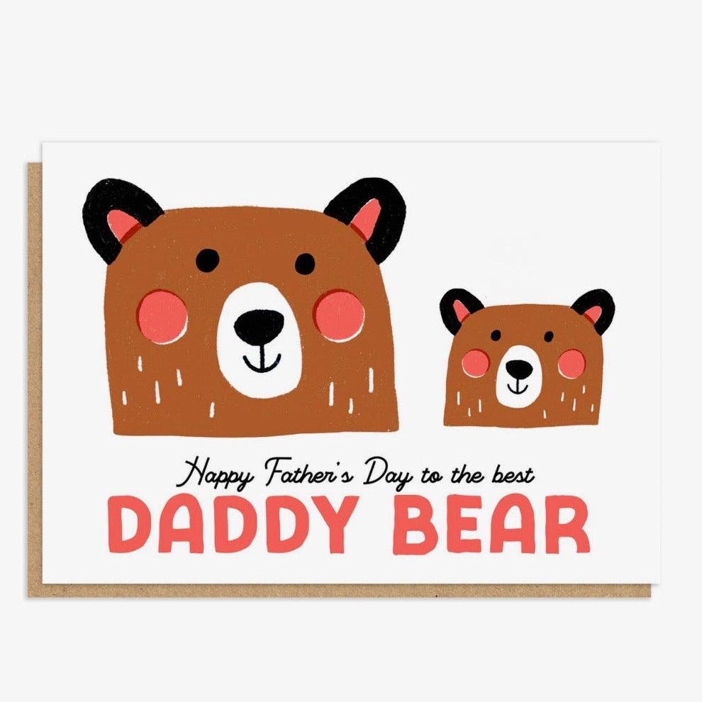 Daddy Bear Letterpress Card