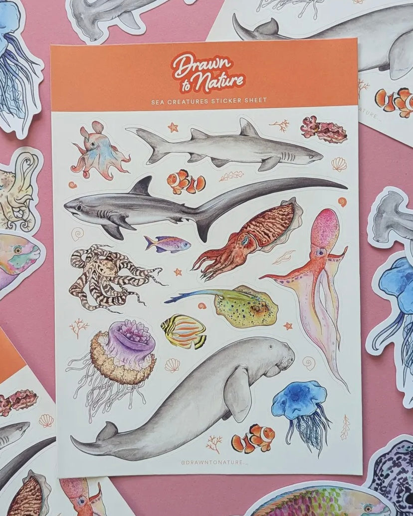 Draw To Nature Sticker Sheet-Drawn To Nature-My Beautiful Caravan