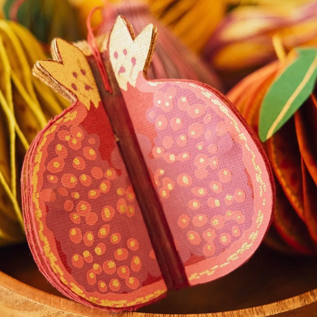 Pomegranate Honeycomb Ornament