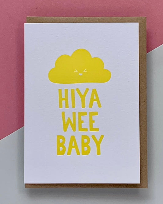 Hello Wee Baby Card