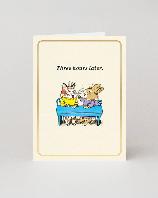 Three Hours Later Mini Card by Richard Scarry