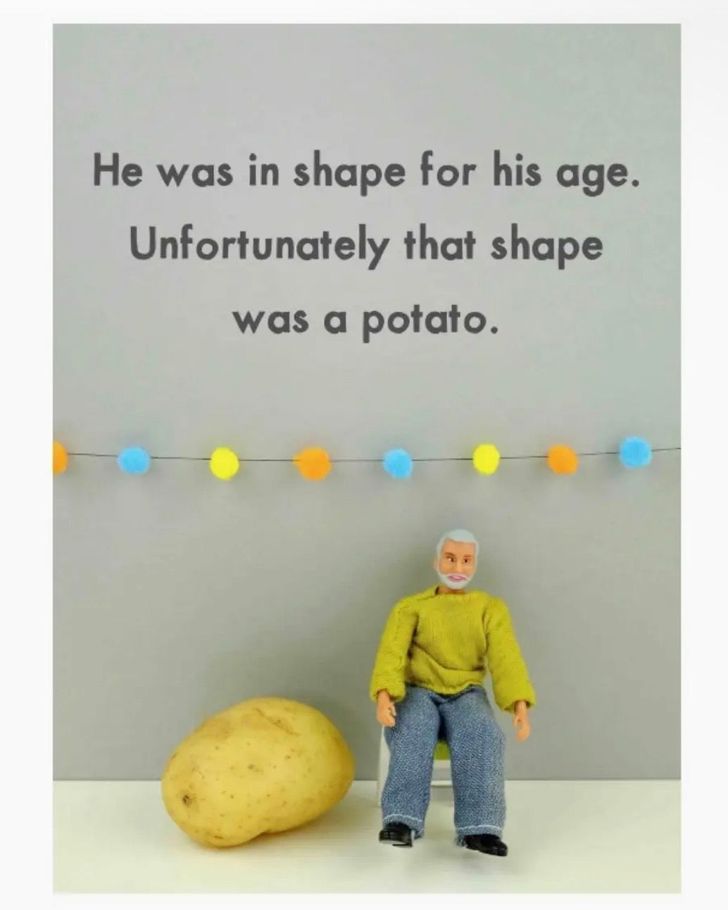 Happy Birthday Potato Card - Jeffrey & Janice