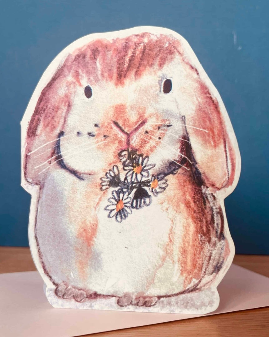 Bunny Cut Out Card