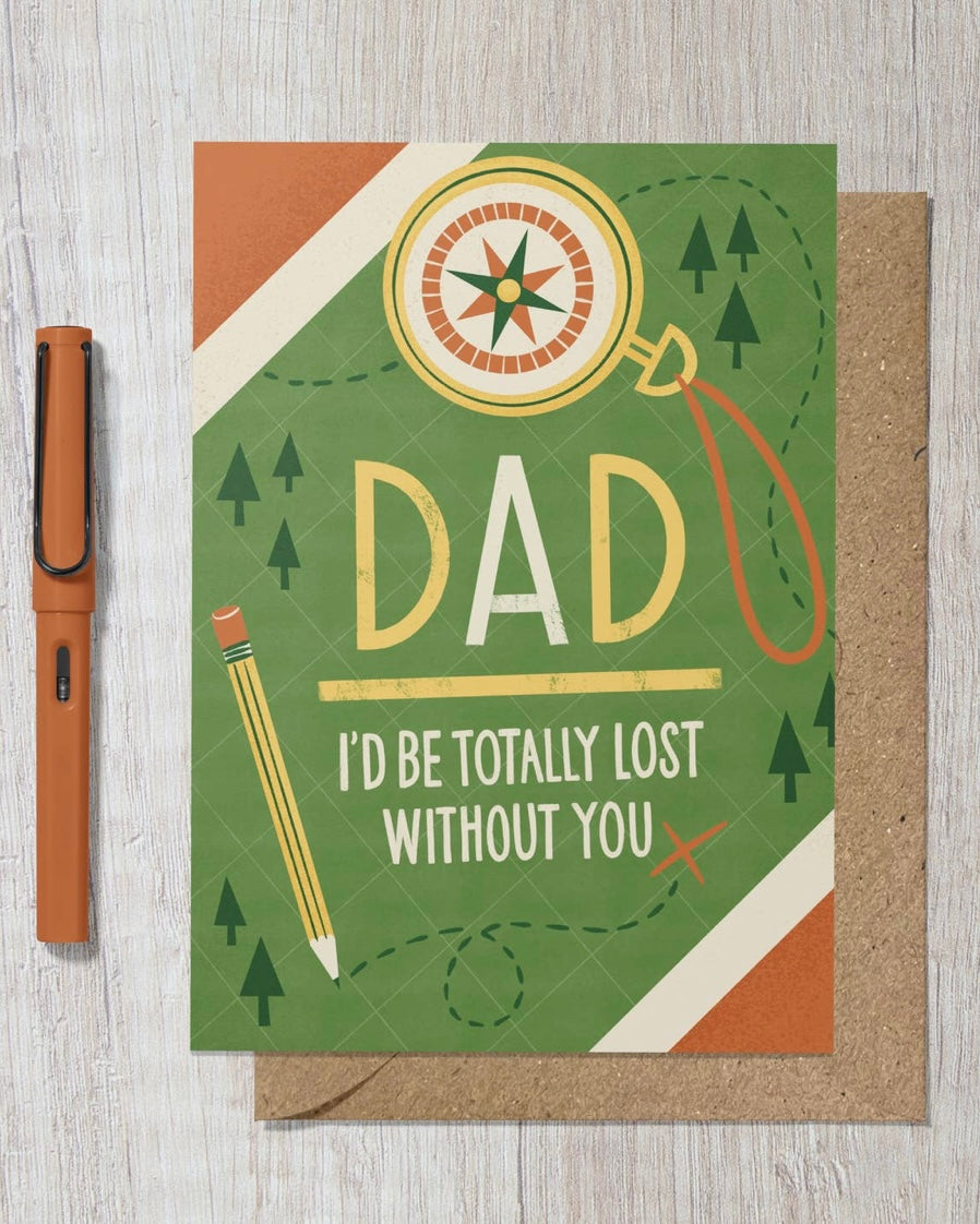 Dad, Totally Lost Without You Card