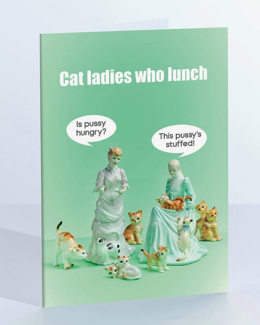 Cat Ladies Who Lunch Card