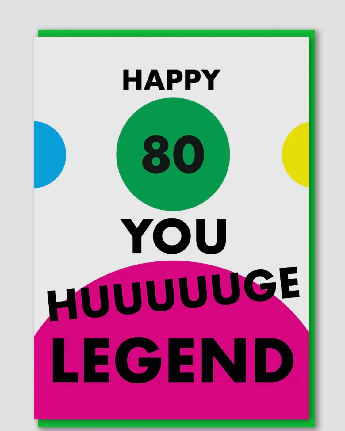 Happy 80 Birthday Card-Objectables-My Beautiful Caravan
