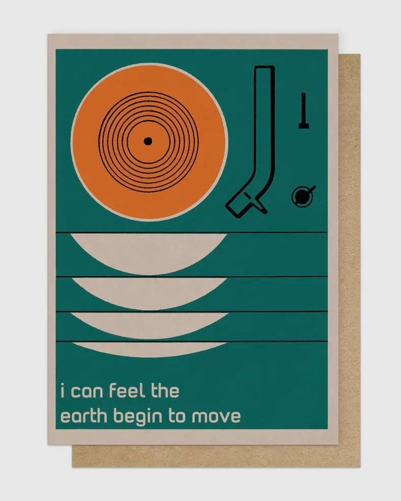 I Can Feel The Earth Begin To Move Card-East End Prints-My Beautiful Caravan