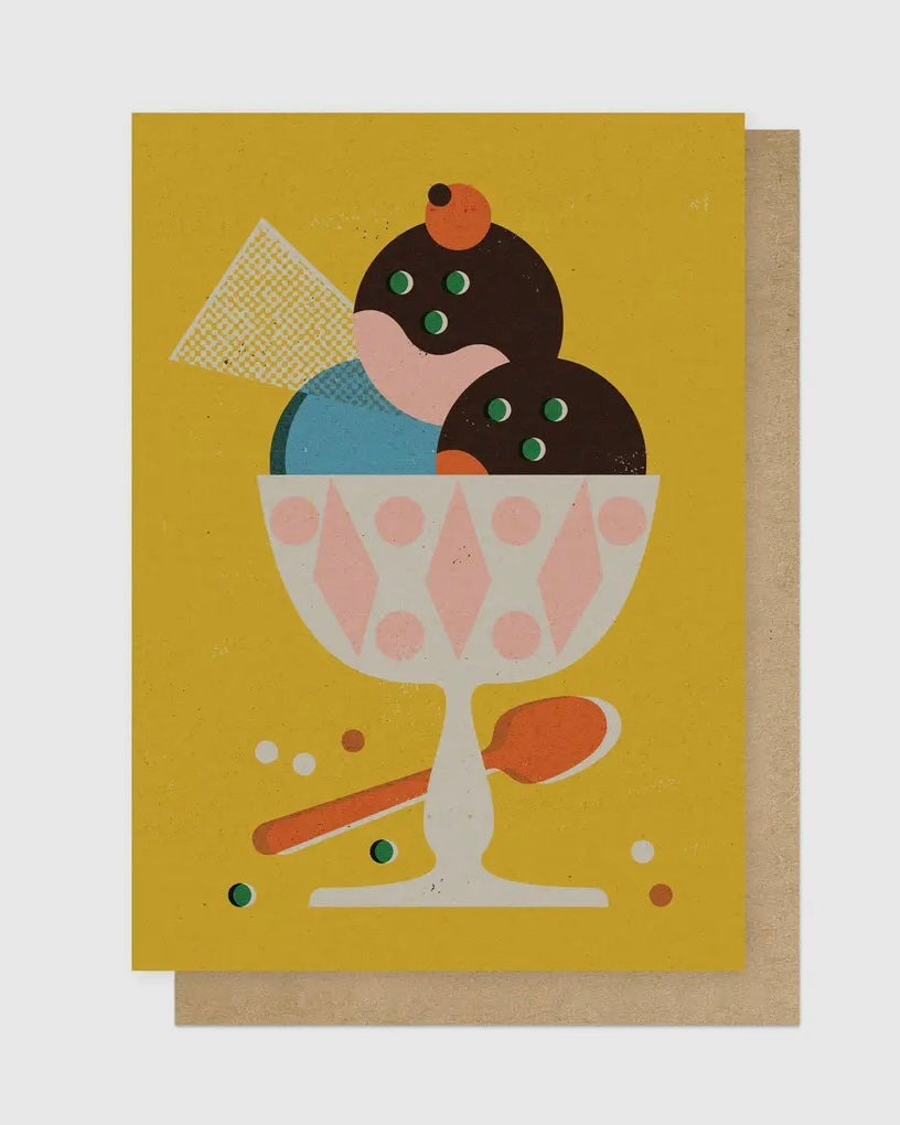 Ice Cream Card-East End Prints-My Beautiful Caravan