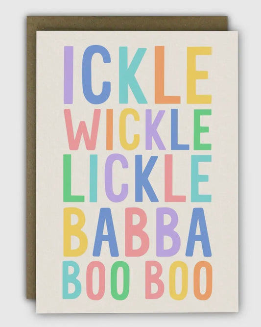 Ickle Wickle Lickle Babba Card-Running With Scissors-My Beautiful Caravan