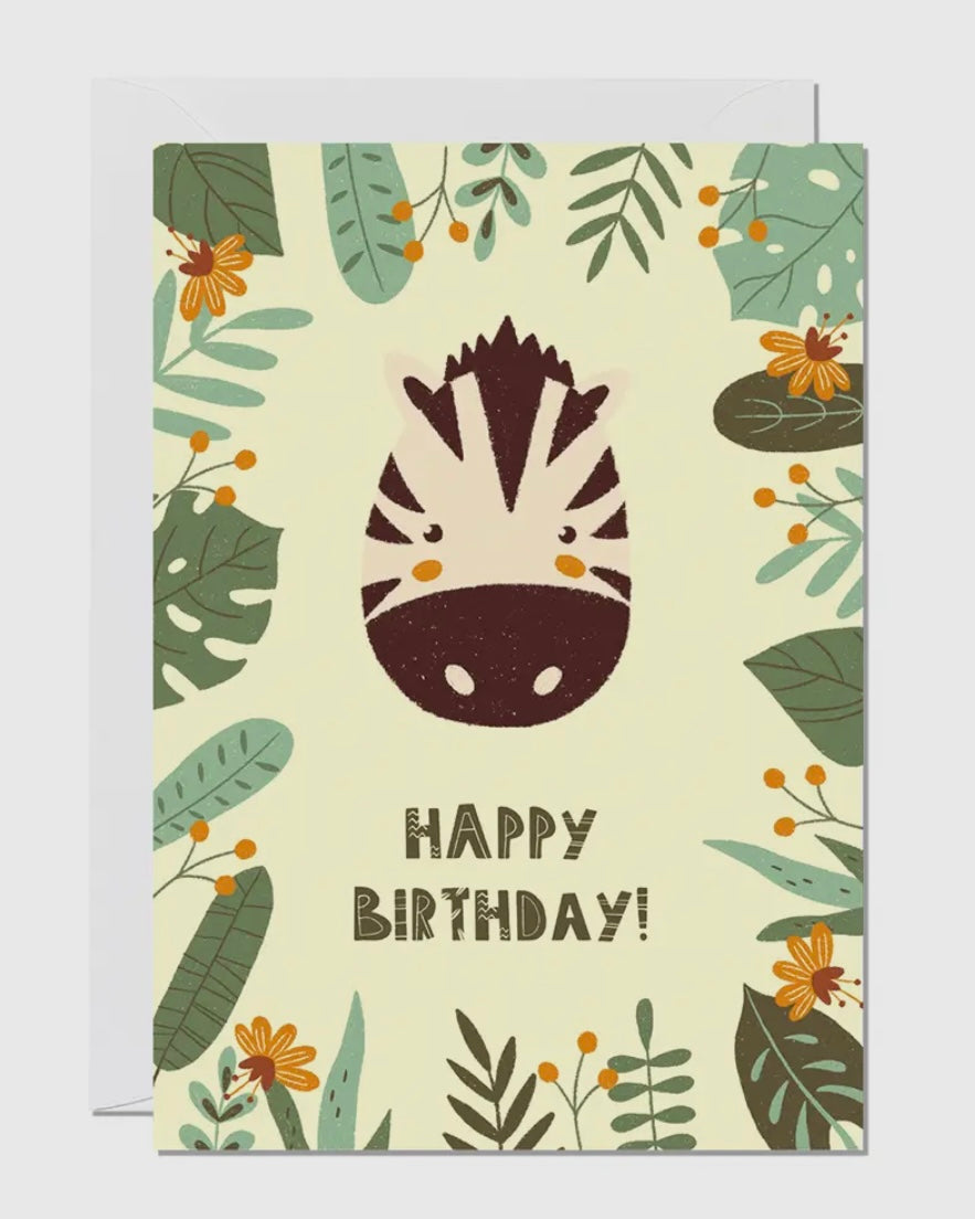 Jungle Birthday Card-Ricicle Cards-My Beautiful Caravan