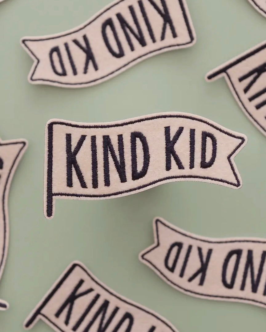 Kind Kid Embroidered Patch-Alphabet Bags-My Beautiful Caravan