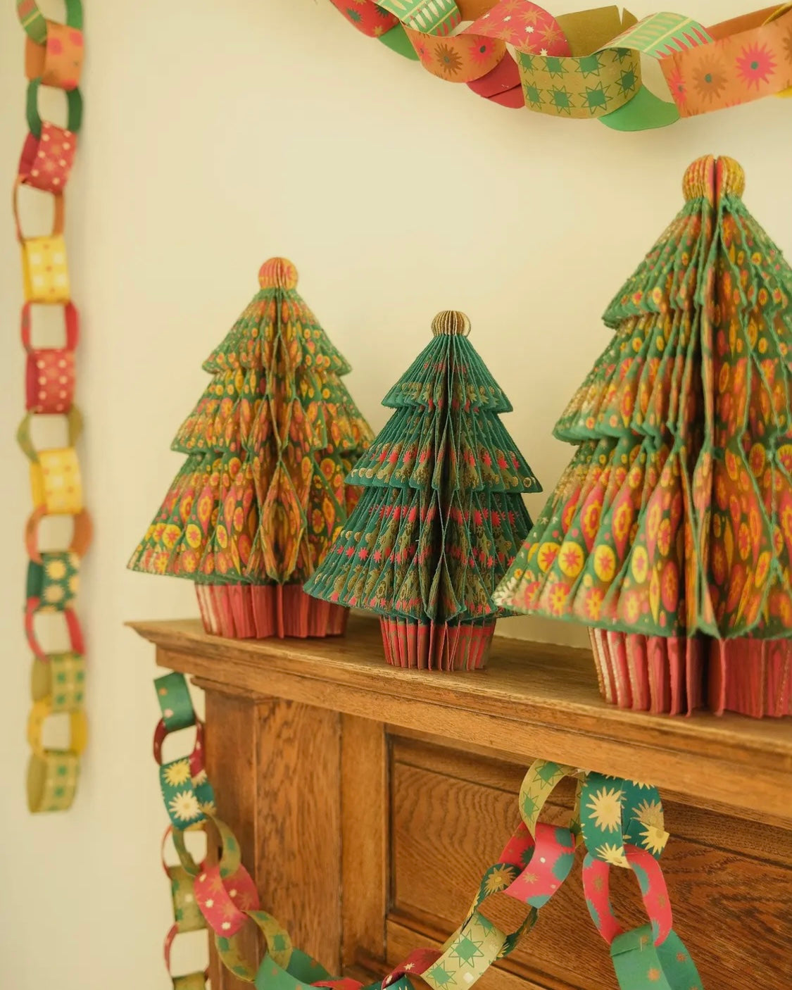 Large Christmas Tree Honeycomb Ornament-East End Press-
