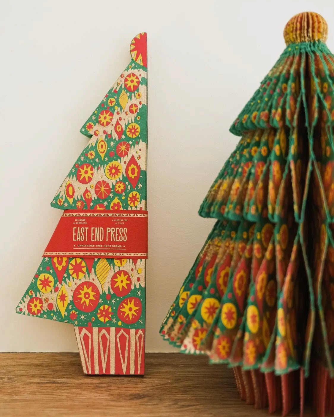 Large Christmas Tree Honeycomb Ornament-East End Press-