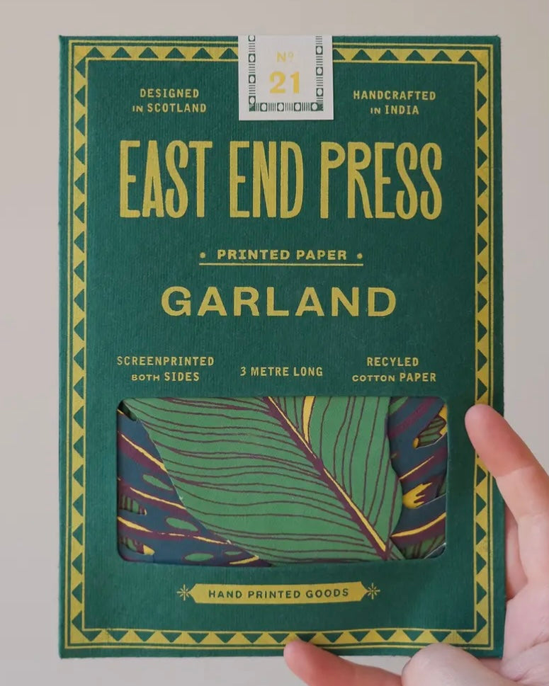 Leaves Paper Garland-East End Press-My Beautiful Caravan