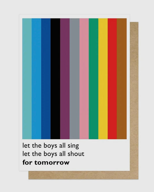 Let The Boys All Sing Card-East End Prints-My Beautiful Caravan