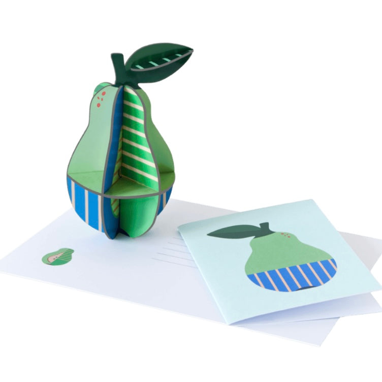 Pear Pop Out Card-Studio Roof-My Beautiful Caravan