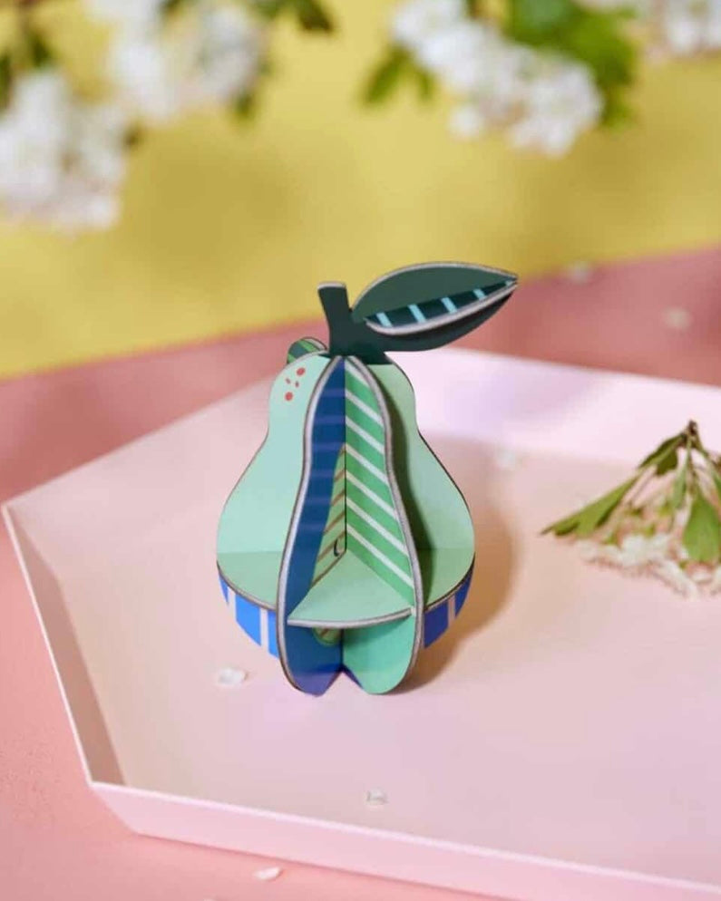 Pear Pop Out Card-Studio Roof-My Beautiful Caravan