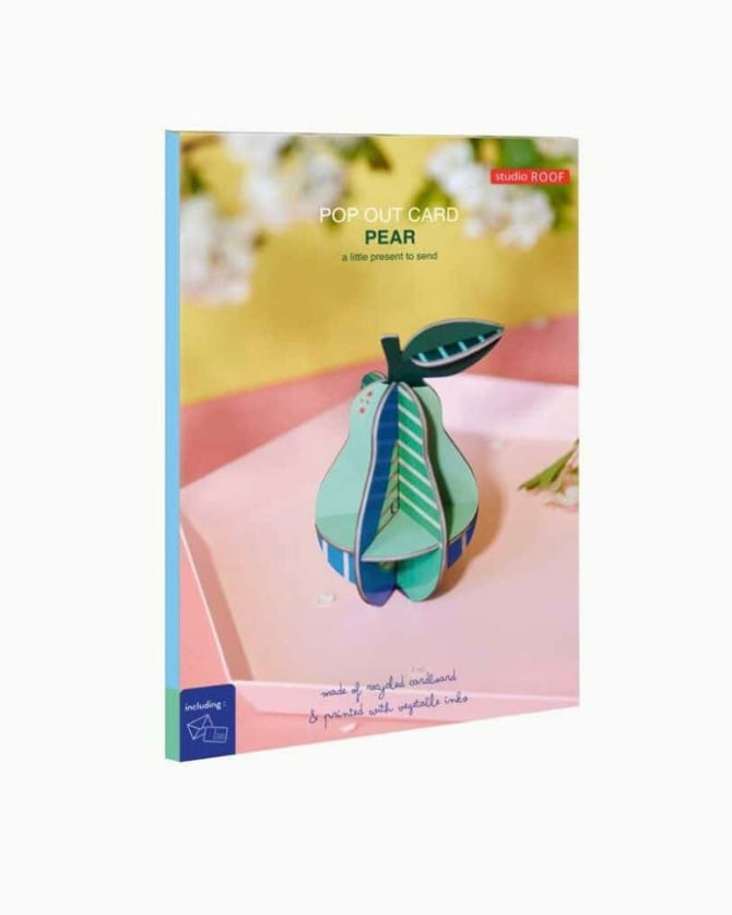 Pear Pop Out Card-Studio Roof-My Beautiful Caravan