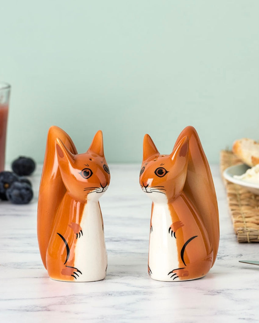 Red Squirrel Salt & Pepper Shakers-Hannah Turner-My Beautiful Caravan