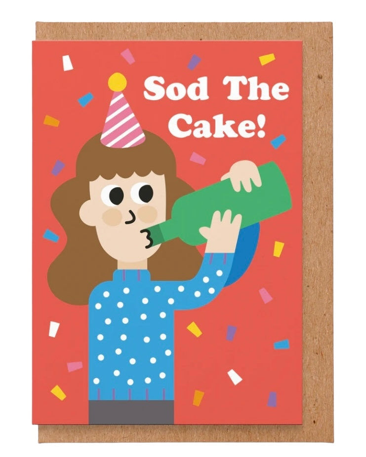 Sod The Cake Birthday Card-Studio Boketto-My Beautiful Caravan
