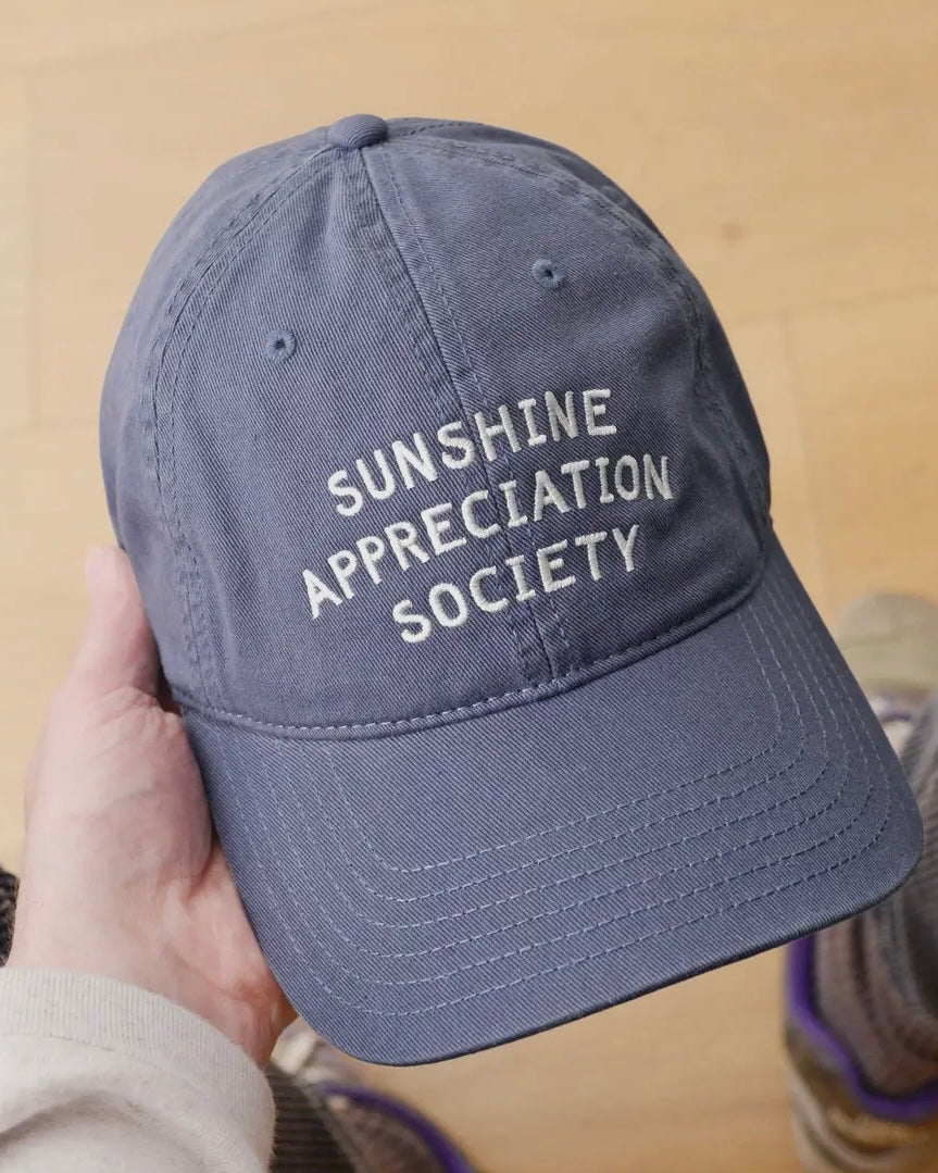 Sunshine Appreciation Society Cotton Baseball Cap-Alphabet Bags-My Beautiful Caravan