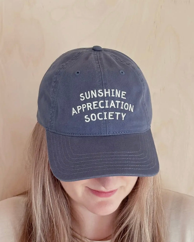 Sunshine Appreciation Society Cotton Baseball Cap-Alphabet Bags-My Beautiful Caravan